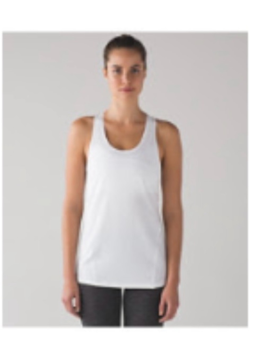 lululemon athletica White Love Racerback Tank - Size 6 - Picture 5 of 5